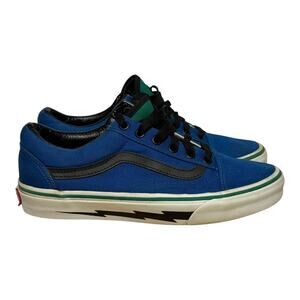 Vans Old Skool Blue Lightning Bolt Men’s 6 Women’s 7.5 Skate Sneakers